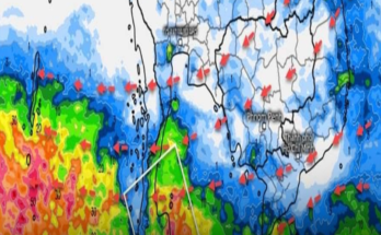 เปิดภาพเส้นทางมรสุมเข้าไทย เตือน 6 จังหวัด เจอฝนตกหนัก เตรียมรับมือ